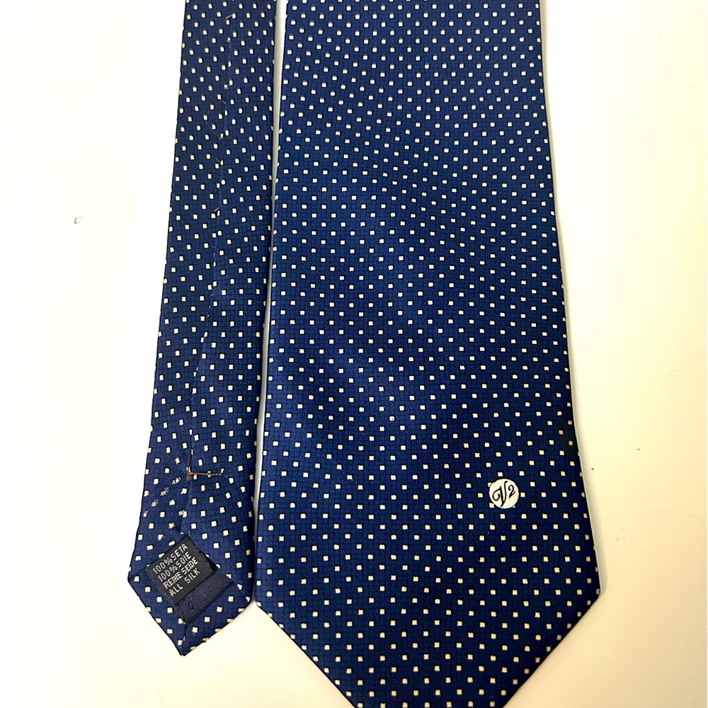 Gianni Versace Silk Tie Medusa Rare Vintage Authentic Blue